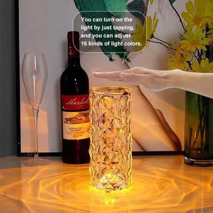 LED Crystal bordlampe