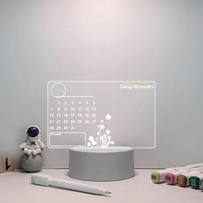Kreativ USB-meldingstavlelampe