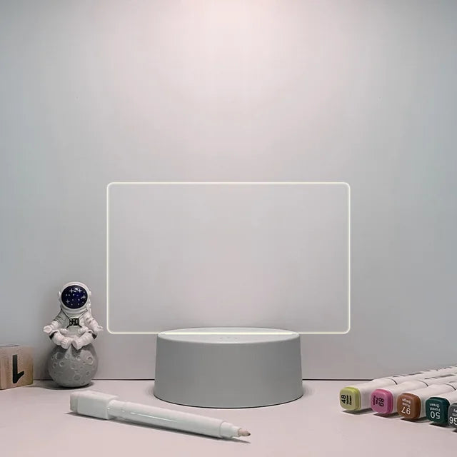Kreativ USB-meldingstavlelampe