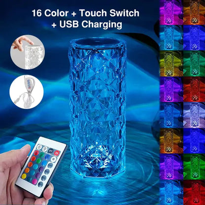 LED Crystal bordlampe