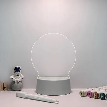 Kreativ USB-meldingstavlelampe