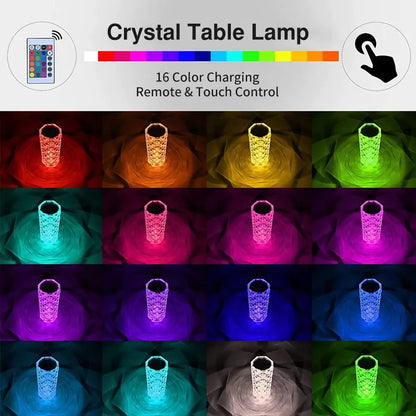 LED Crystal bordlampe