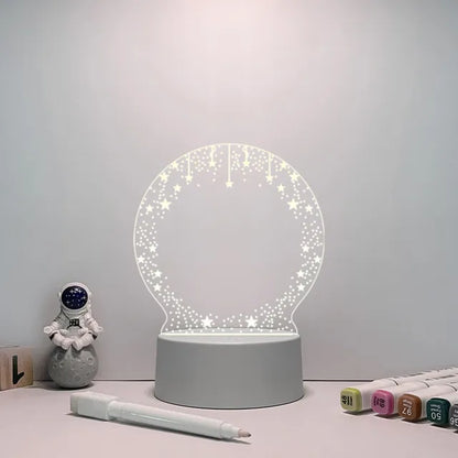 Kreativ USB-meldingstavlelampe