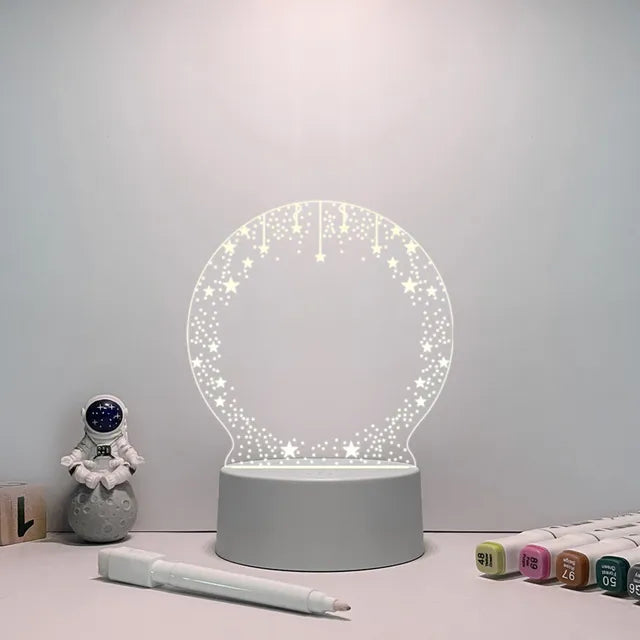Kreativ USB-meldingstavlelampe