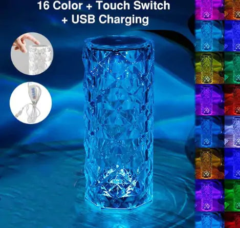 LED Crystal bordlampe