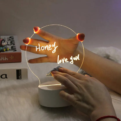 Kreativ USB-meldingstavlelampe